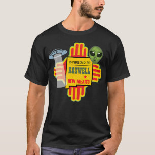 Camiseta Roswell Nm Nuevo México Sitio De Crash De Alien Uf