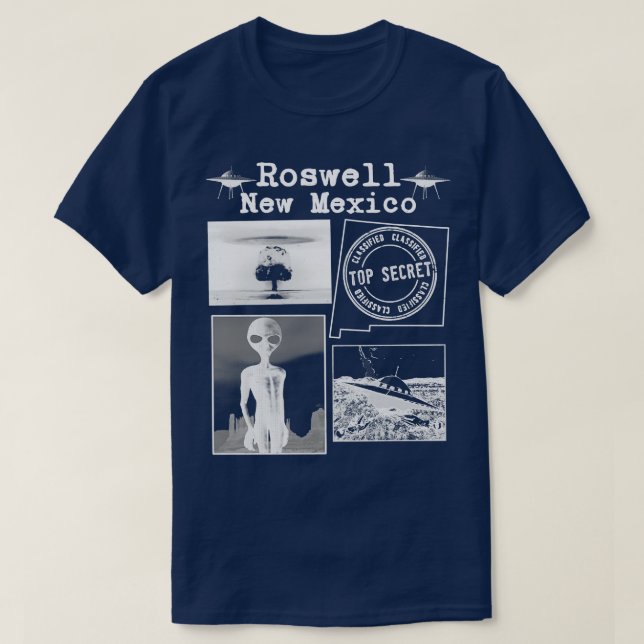 Camiseta Roswell Nuevo México 1 (Diseño del anverso)