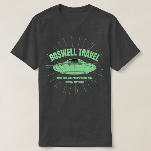 Camiseta Roswell Travel (Diseño del anverso)