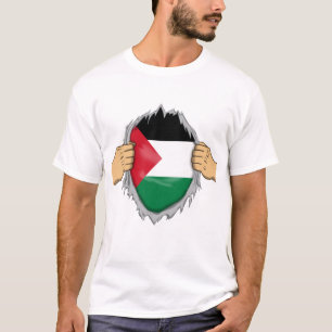 Camiseta Rota Bandera Palestina Dentro