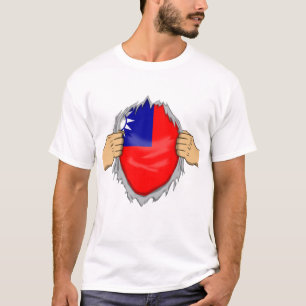 Camiseta Rota Bandera Taiwanesa Dentro