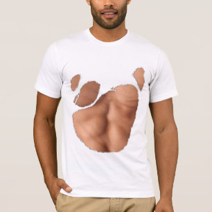 Camiseta rota con abdominales falsos (piel clara)