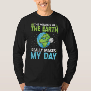 Camiseta Rotación de la Tierra Hace Mi Día Profesor de Cien