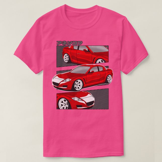 Camiseta Rotación de Red Mazda RX8 (Diseño del anverso)