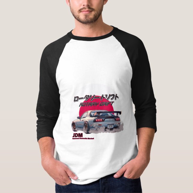 Camiseta Rotary Drift RX-7 - Leyenda Callejera Japonesa (Anverso)