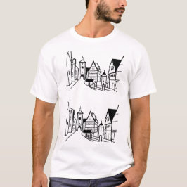 Camiseta "Rothenburg ob der Tauber, Baviera" | Minimalista