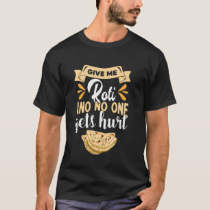 Camiseta Roti Flatbread Caribe Indio amante de la comida Tr