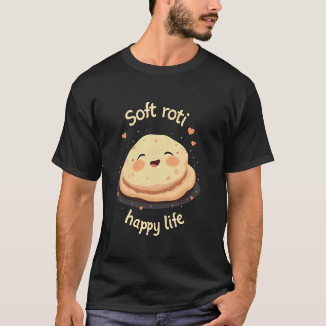Camiseta Roti Roti suave, vida feliz (Anverso)