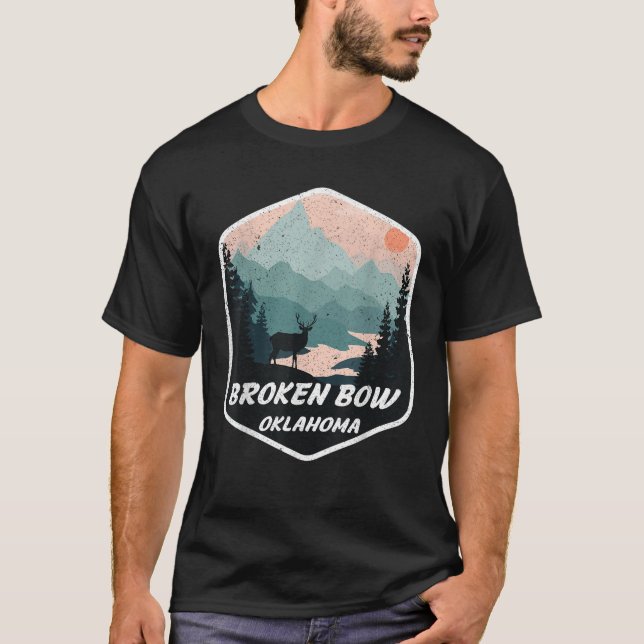 Camiseta Roto Bow Oklahoma OK Montañas Alpinismo (Anverso)