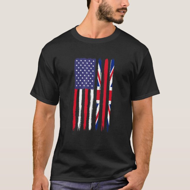 Camiseta Rotos británicos banderas americanas patriotas bri (Anverso)