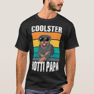 Camiseta Rotti Dad Four Legs Dog Vintage Rottweiler