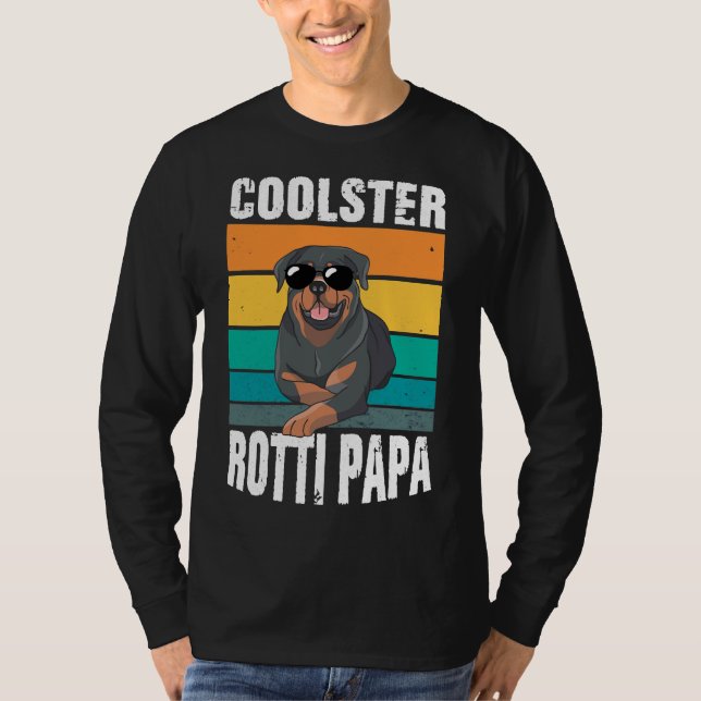 Camiseta Rotti Dad Four Legs Dog Vintage Rottweiler (Anverso)