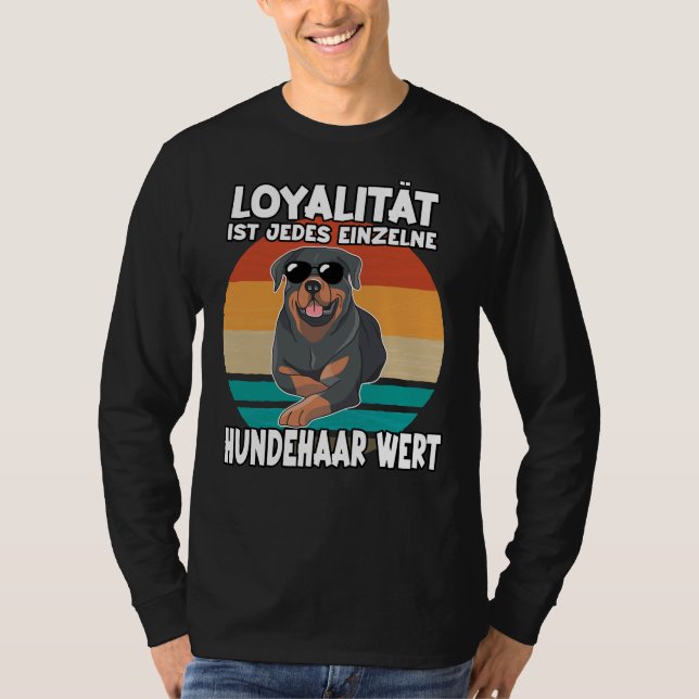 Camiseta Rotti Daddy Retro Dog Lover Rottweiler Walker (Anverso)