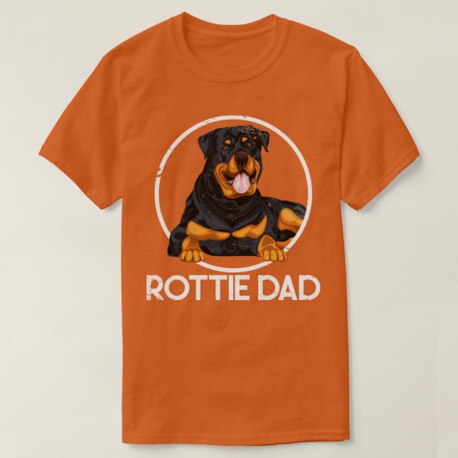 Camiseta Rottie Dad Rottweiler (Diseño del anverso)