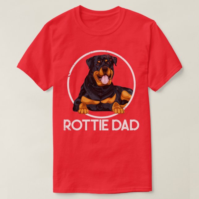 Camiseta Rottie Dad Rottweiler (Diseño del anverso)