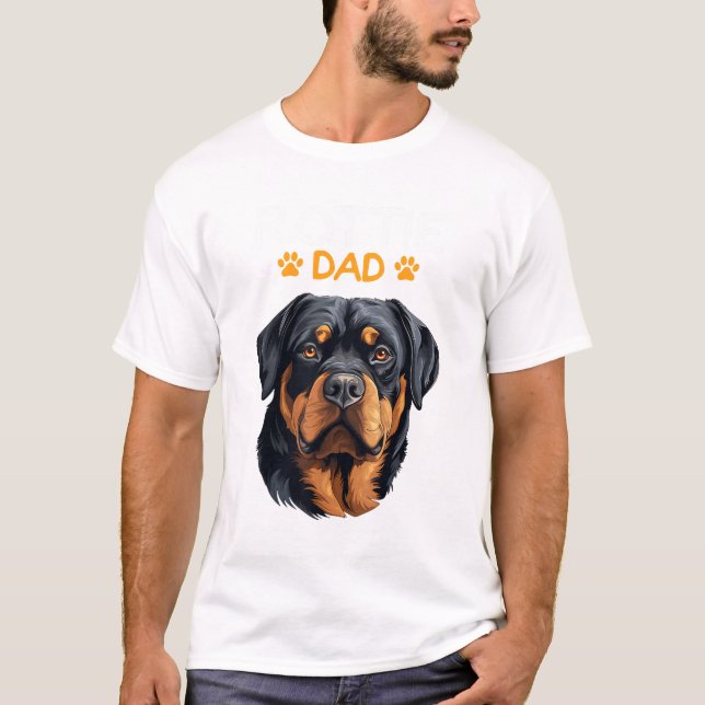 Camiseta Rottie Dad Rottweiler Dog (Anverso)