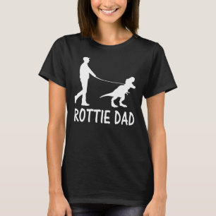 Camiseta Rottie Dad Rottweiler Dog Dinosaur