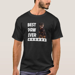 Camiseta Rottie Dog Dad Rottweiler Día del Padre Mejor Paw 