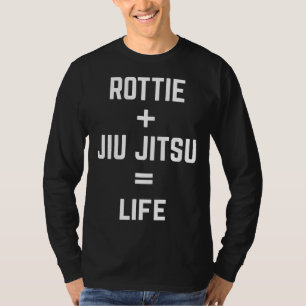 Camiseta Rottie + Jiu Jitsu = Life Guay Rottweiler Bjj