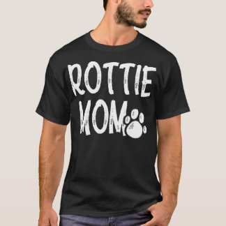 Camiseta Rottie Mom Funny Rottweiler Dog Aovers Mama Women