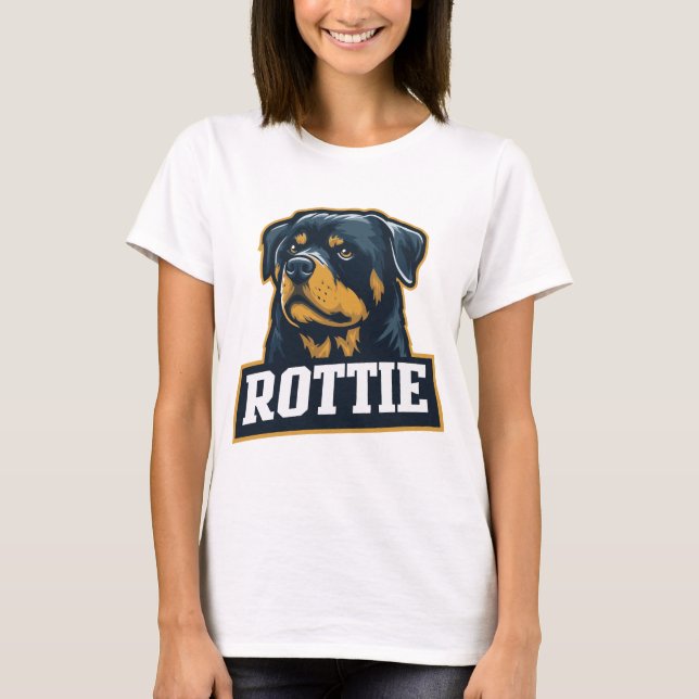 Camiseta Rottie – Starkes Rottweiler Portrait (Anverso)