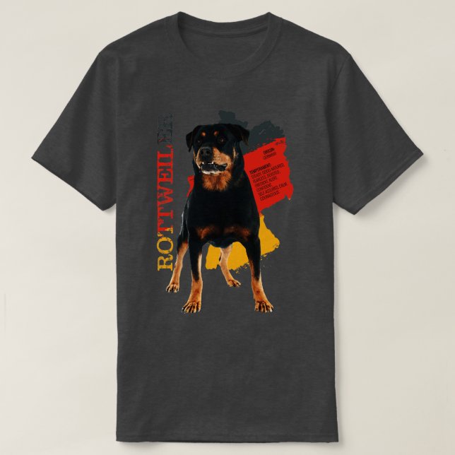 Camiseta Rottweiler 1 (Diseño del anverso)