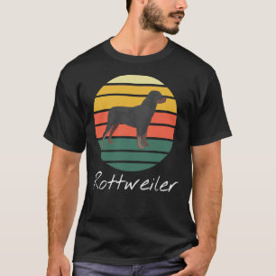 Camiseta Rottweiler 1970 Retro Vintage Style Dog Lover