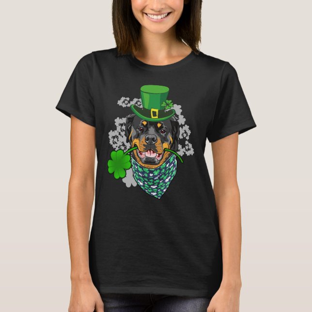 Camiseta Rottweiler 2020 Patrick S Day Para Los Amantes Del (Anverso)