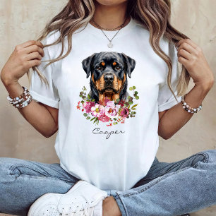 Camiseta Rottweiler acuarela