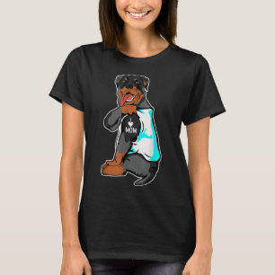 Camiseta Rottweiler amo a mamá tatuaje Rottie mamá perro ro