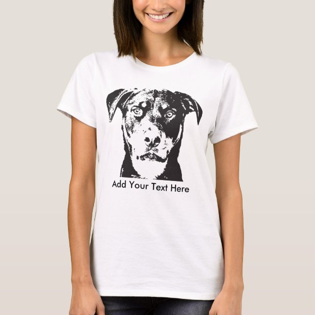Camiseta Rottweiler añade su texto (Anverso)