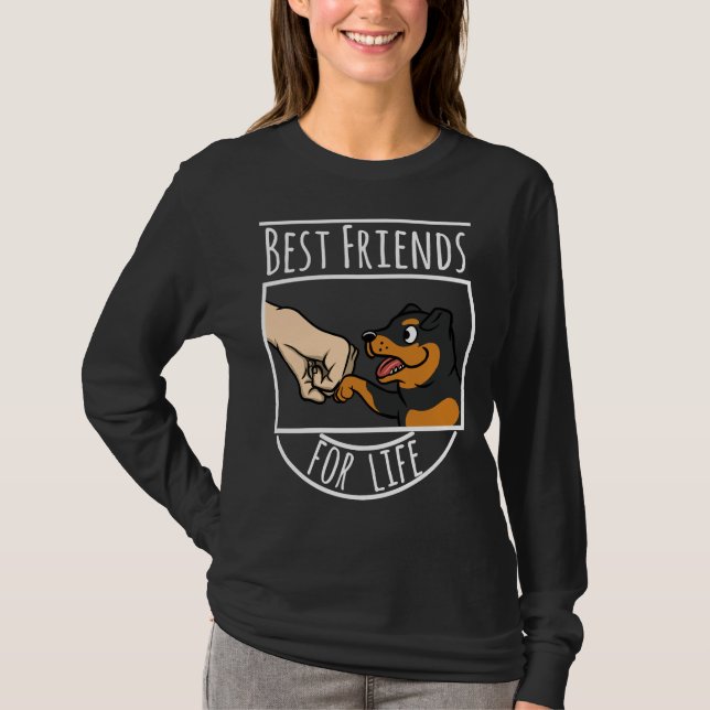 Camiseta Rottweiler Best Friends For Life (Anverso)