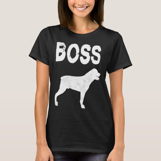 Camiseta Rottweiler Boss Rottweiler Dog (Anverso)