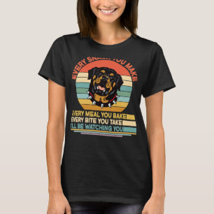 Camiseta Rottweiler Cada Snack Que Se Hace Cada Comida Que 