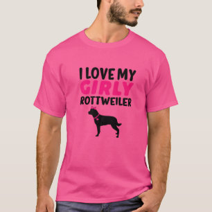 Camiseta Rottweiler Canine Chica Perro Girly Género Revelar