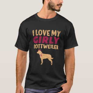 Camiseta Rottweiler Canine Chica Perro Girly Género Revelar
