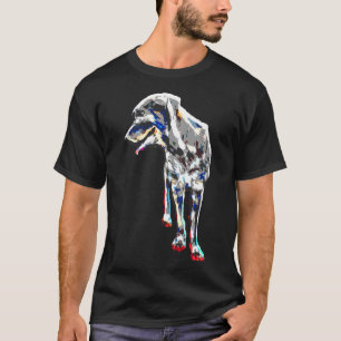 Camiseta Rottweiler colorido 26