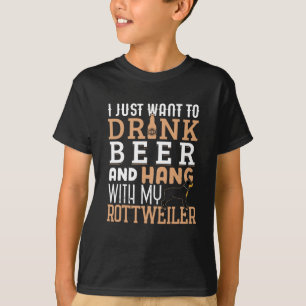 Camiseta Rottweiler Dad Funny Padre's Day Rottie Dog Beer