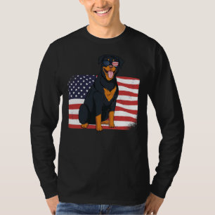 Camiseta Rottweiler Dad Y amp Mom American Flag 4 De Julio