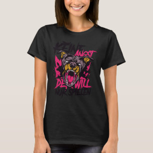 Camiseta Rottweiler Dangerous Dog Solo Quiere Jugar