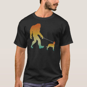 Camiseta Rottweiler de pie grande Funny Sasquatch Mascota D