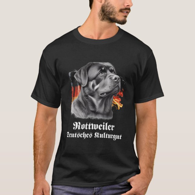 Camiseta Rottweiler Deutsches Kulturgut Cooles Rottweiler M (Anverso)