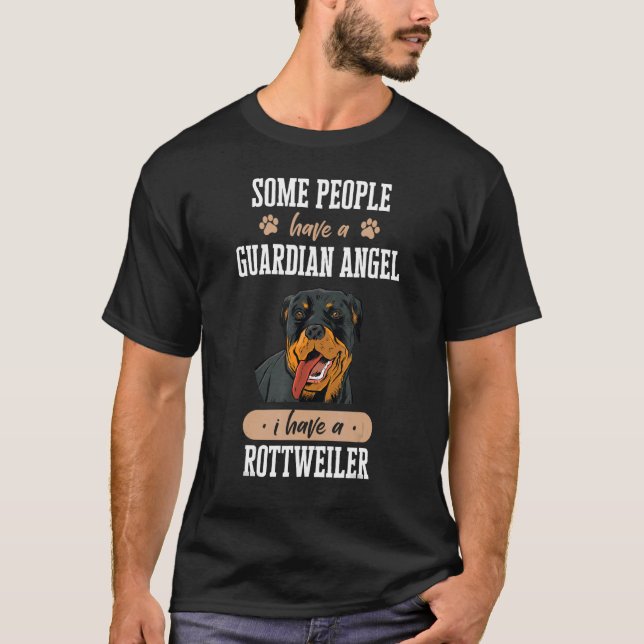 Camiseta Rottweiler Dog Guardian Angel (Anverso)