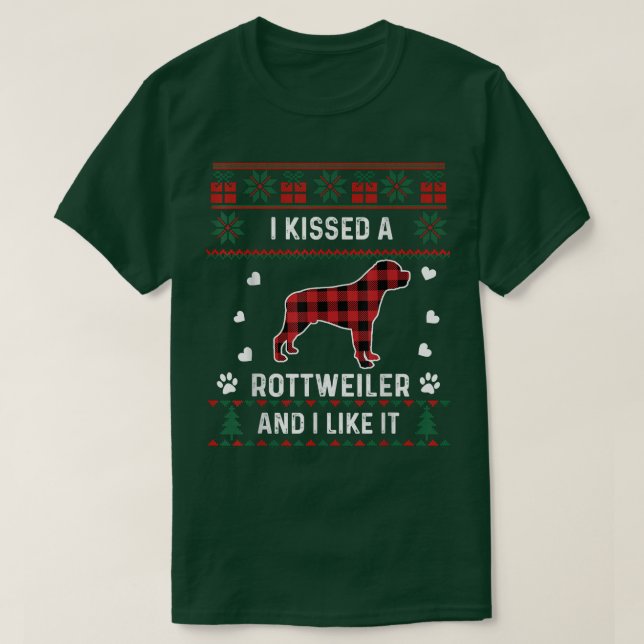 Camiseta Rottweiler Dog Lover Gifts Rottweiler Ugly Christm (Diseño del anverso)