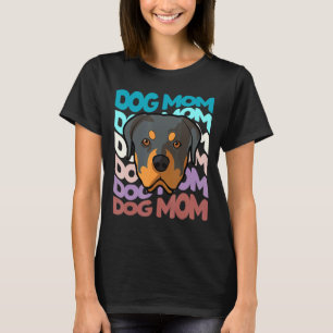 Camiseta Rottweiler Dog Mom Retro Vintage Dog Mama