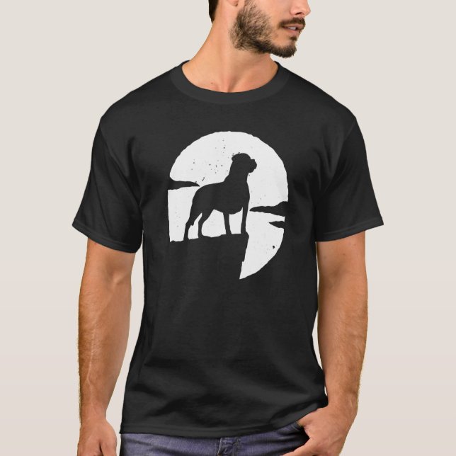 Camiseta Rottweiler Dog Retro 4 (Anverso)