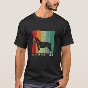 Camiseta Rottweiler Dog Retro Estilo Vintage Diseño Animal 