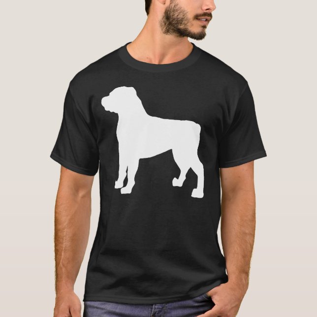 Camiseta Rottweiler Dog Silhouette 22 (Anverso)