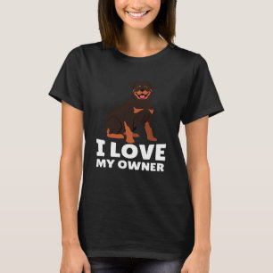 Camiseta Rottweiler Dueño De Perro Me Encanta Mi Propietari