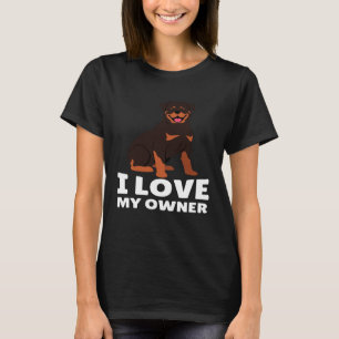 Camiseta Rottweiler Dueño De Perro Me Encanta Mi Propietari